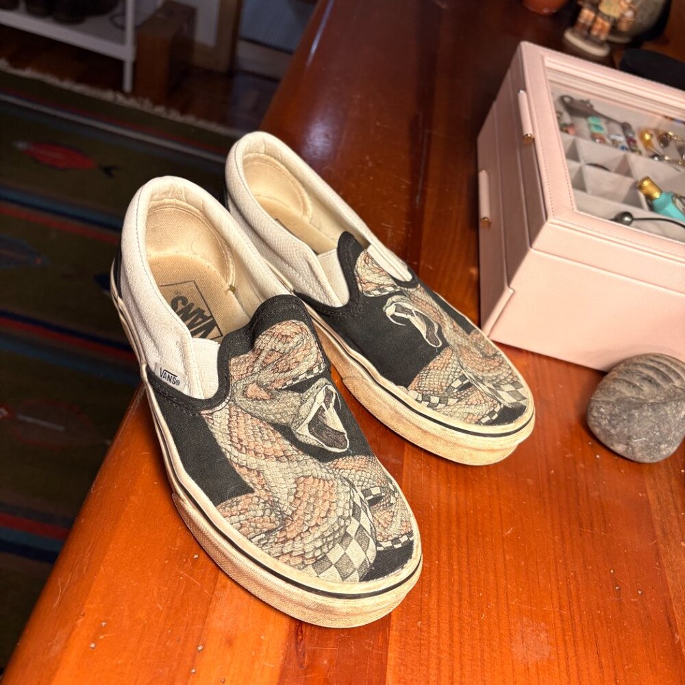 Vans Rattlesnake Slip On Sneakers Womens Size 7 (Mens 5.5)